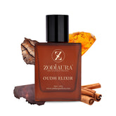 Zodiaura Oudh Elixir Unisex Perfume EDP Spray for Men & Women | Spicy Woody Oriental Fragrance Accords | Luxury Gift for Him / Her | Variants Available: 50 ml Spray / 20 ml Spray