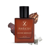 Zodiaura Oudh Medley Perfume EDP Spray for Men & Women | Oudh Leather Sweet Fragrance Accords | Luxury Gift for Him / Her | Variants Available: 50 ml Spray / 20 ml Spray