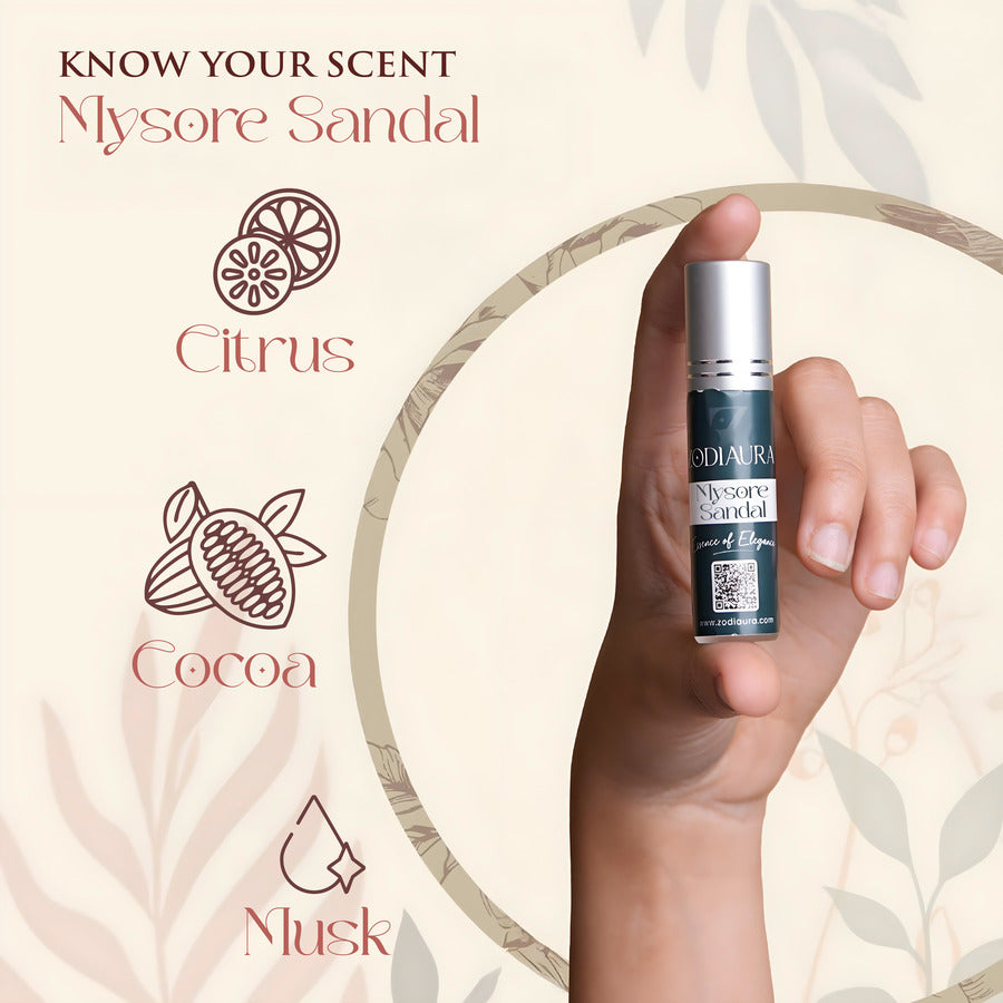 Mysore Sandal Attar for Men Women Best Attar Online – Zodiaura