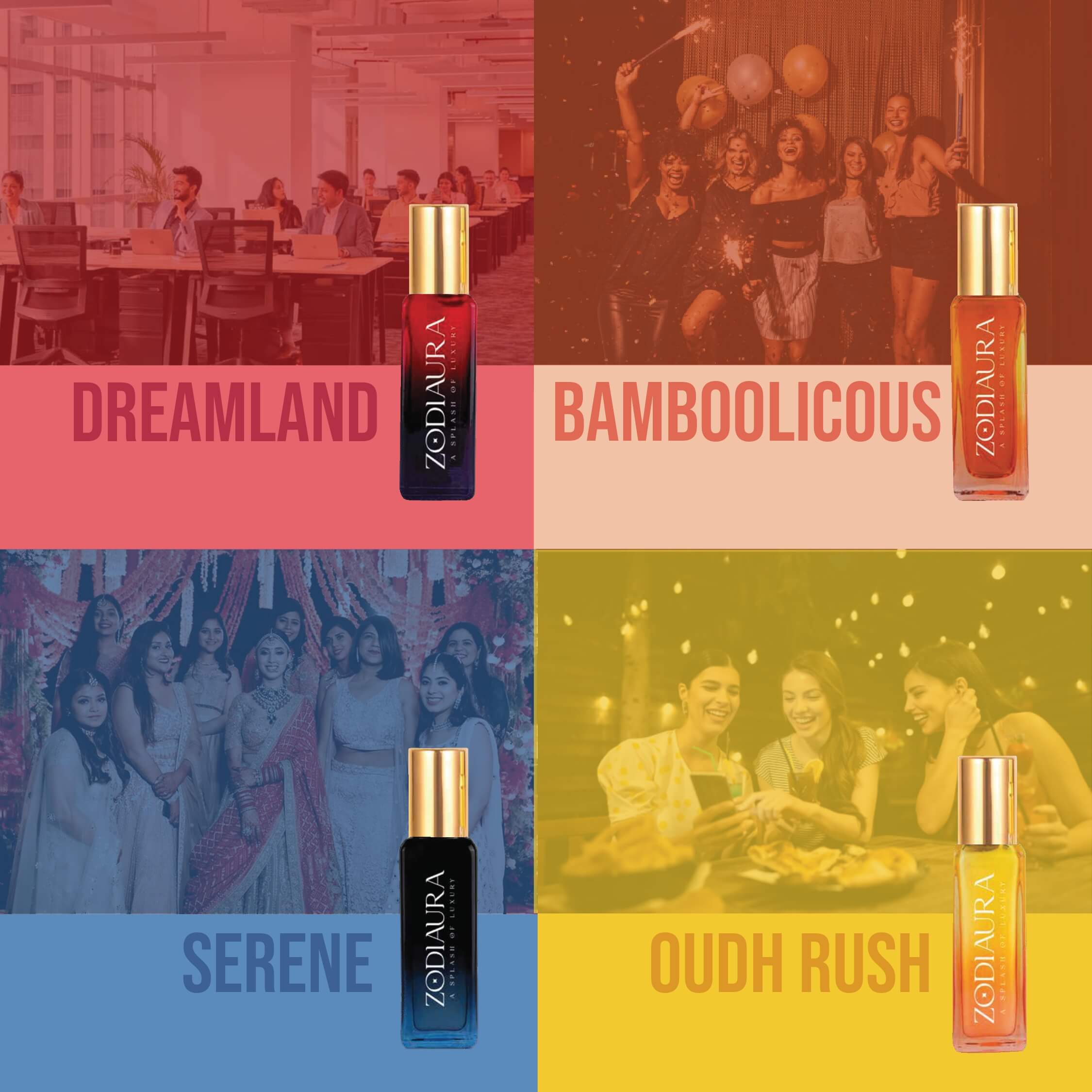 Pack of 4 - Women's Perfumes 20 ML